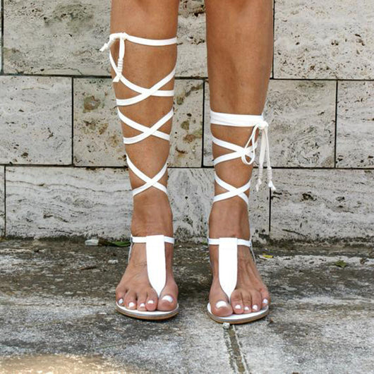Sandalias Planas con Tiras Finas Estilo Europeo - Chanclas Cómodas para Verano - Image 6