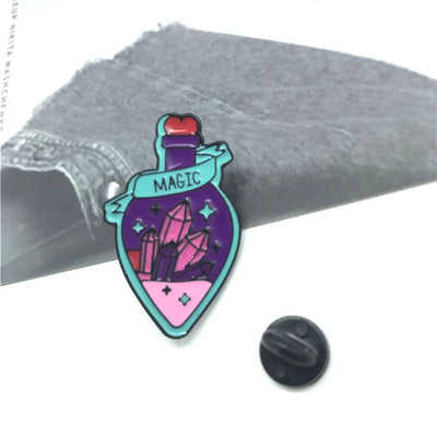 Broche de Metal Esmaltado Botella de Poción Púrpura - Image 15