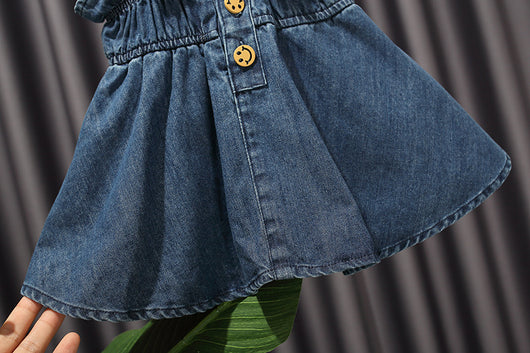 Falda Denim con Tirantes Estilo Coreano Suelta Primavera - Image 4