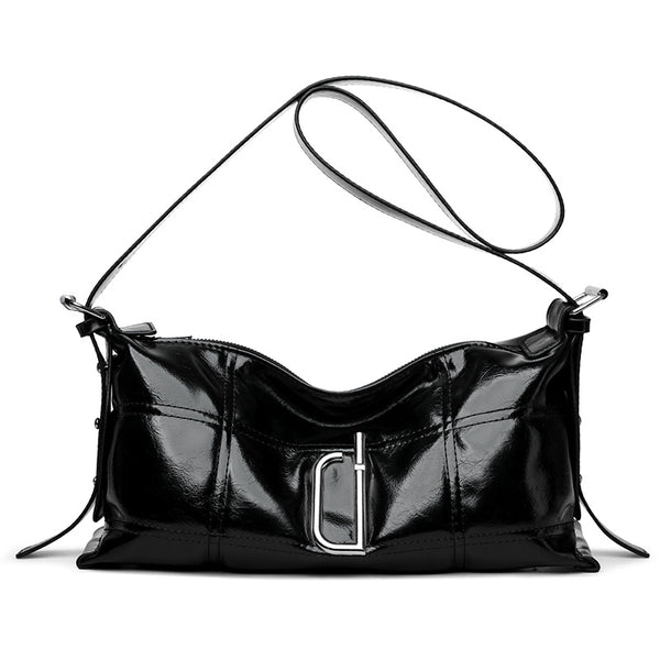 Bolso Crossbody de Cuero Wax Oil Suave - Estilo Pillow Bag - Image 6