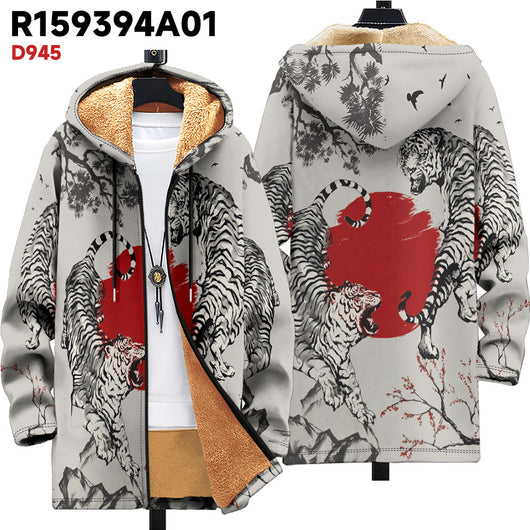 Cardigan con Capucha Grueso para Invierno - Image 8