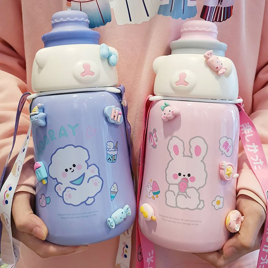 Termo Infantil con Popote Diseño Osito - Gran Capacidad y Aislamiento Térmico - Image 14