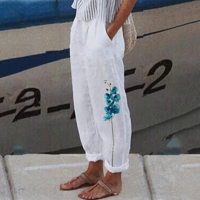 Pantalones Vintage Estampados de Pierna Ancha para Mujer - Image 16