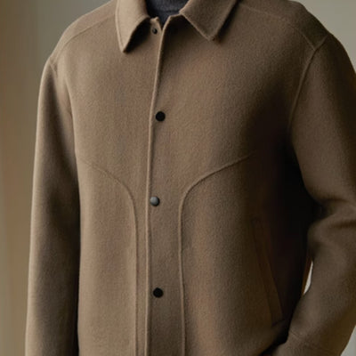 Abrigo de Lana Doble Faz para Hombre 100% Lana Premium