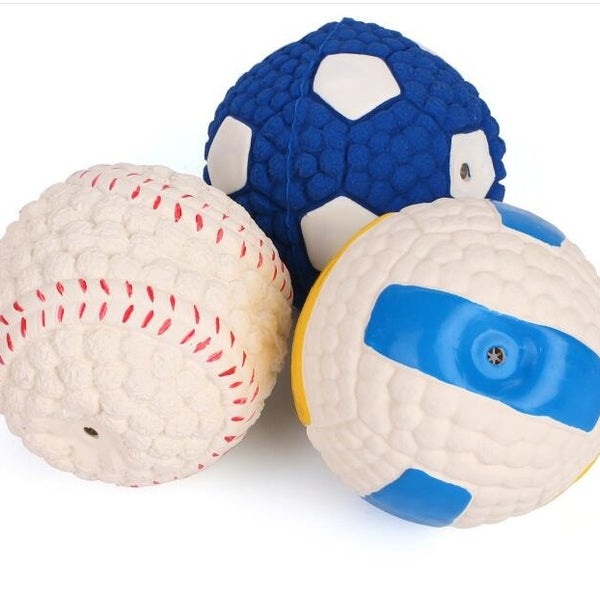 Pelota Interactiva Resistente para Perros con Sonido y Textura Molar
