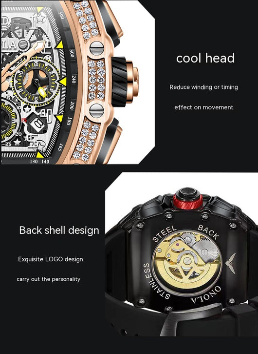 Reloj Mecánico Multifuncional con Diamantes - Elegancia y Precisión - Image 22
