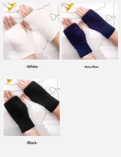 Guantes Térmicos de Punto con Dedos Libres y Forro Suave - Image 13