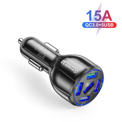 Cargador de Auto 5 Puertos USB con Carga Rápida QC3.0 15A - Image 7
