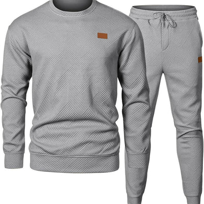 Conjunto de Suéter Jacquard Cuello Redondo para Hombre - Image 3