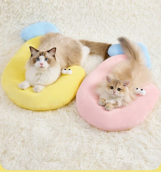 Almohada de Soporte Cervical Forma de Ojo de Gato para Mascotas - Cama Cómoda para Perros y Gatos - Image 11
