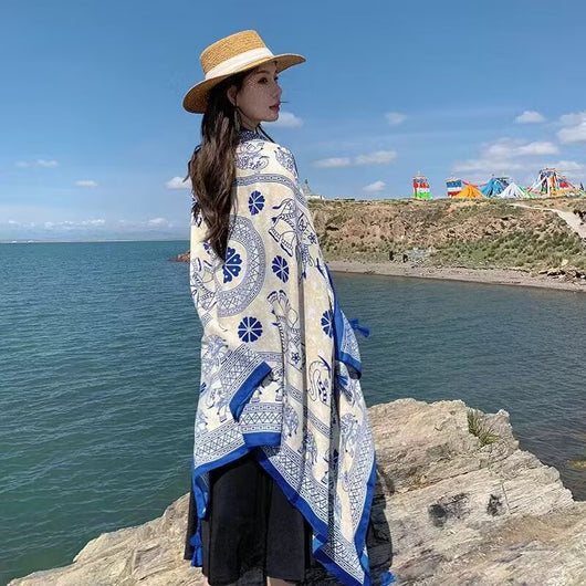 Toalla de Playa Étnica Reversible - Diseño Dual - Image 62