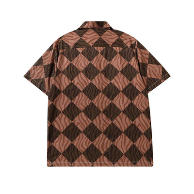 Camisa Cuadros Manga Corta Diamond para Hombre - Image 13