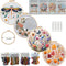 Kit Completo de Bordado DIY - Mariposas, Libélulas y Hojas Plateadas