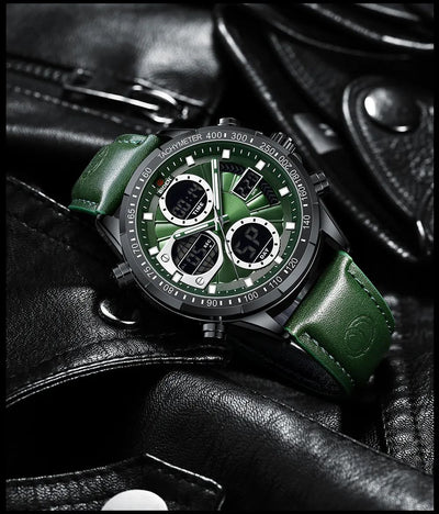Reloj de Pulsera Deportivo para Hombre con Correa de Cuero PU - Image 18