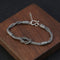Pulsera de Plata Tailandesa Tejida a Mano - Diseño Retro Nicho en Plata 925