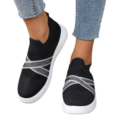 Zapatillas Deportivas Mujer Mesh Transpirable Suela Plana Flyknit - Image 6