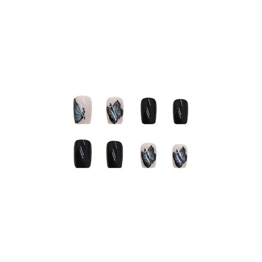 Calcomanías de Uñas Mariposa Negra Misteriosa - Image 2