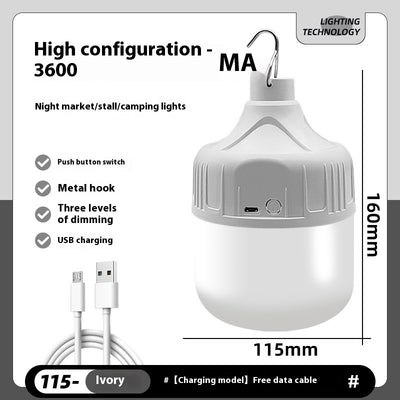 Lámpara LED Recargable para Campamento y Mercado Nocturno - Image 13