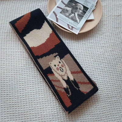 Bufanda Térmica para Mujer con Estampado Infantil - Tejido Cálido y Acogedor - Image 7
