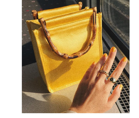 Bolso de Mano en Seda y Bambú - Diseño Elegante y Resistente - Image 8