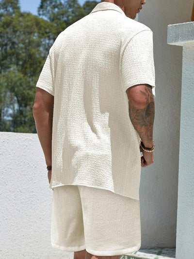 Conjunto Deportivo Hombre: Camisa y Shorts de Color Sólido - Image 13