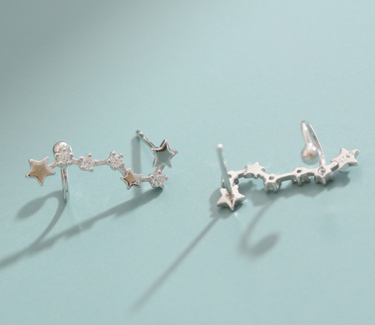 Aretes Constelación Osa Mayor - Joyería Elegante Europea Americana - Image 15