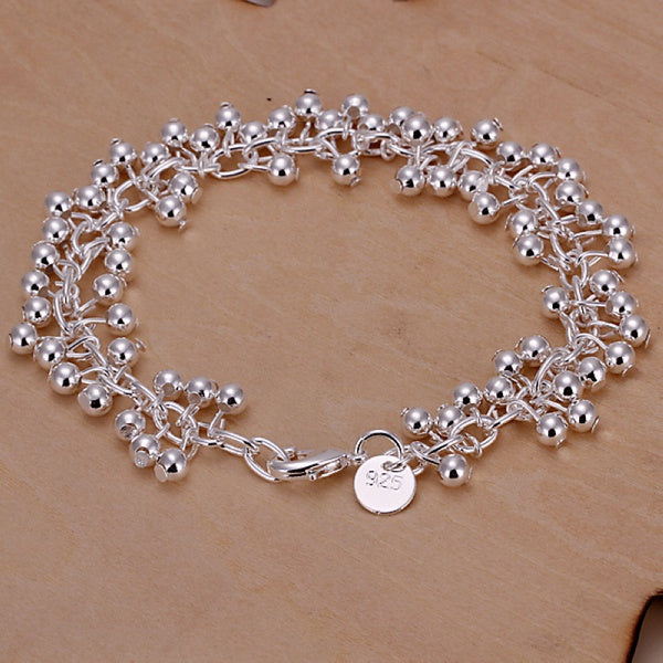 Joyería de Plata 925 Chapada - Diseño Esférico Elegante Tendencia Europa y América