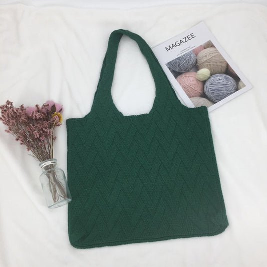 Bolso de Hombro Tejido con Gran Capacidad para Uso Diario - Image 2