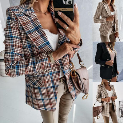 Saco de Cuadros con Solapas y Botones - Manga Larga - Image 8