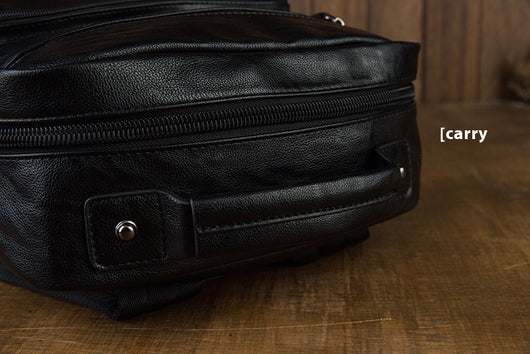 Mochila de Cuero Genuino para Hombre - Gran Capacidad, Diseño Moderno - Image 22