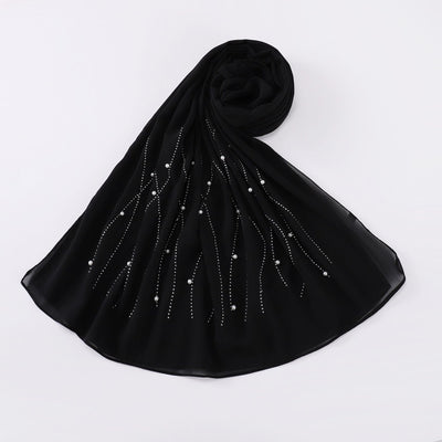 Pañuelo Brillante con Malla y Cristales para Mujer - Image 6