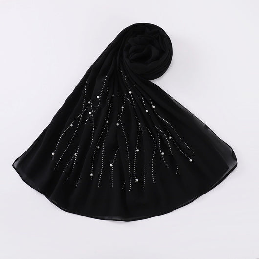 Pañuelo Brillante con Malla y Cristales para Mujer - Image 6