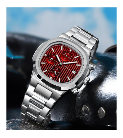Reloj Inteligente de Cuarzo Resistente al Agua con Calendario de Seis Pines - Image 12
