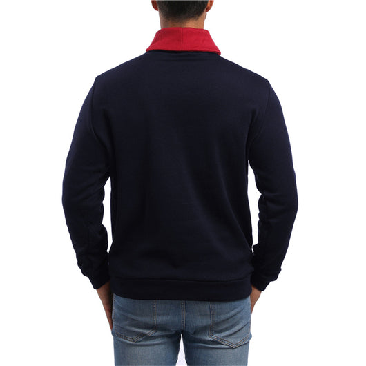 Suéter Pullover Casual con Combinación de Colores para Hombre - Image 11