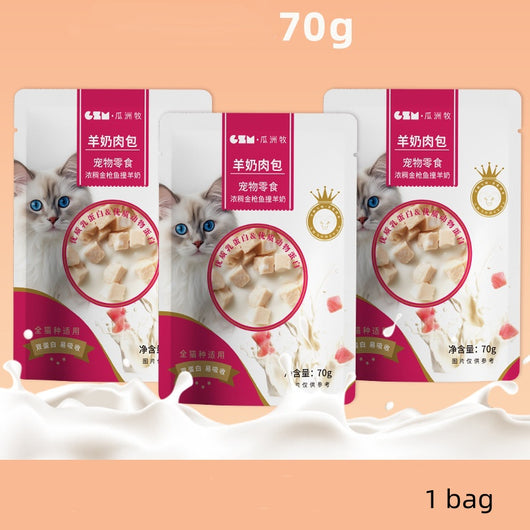 Snack Nutritivo para Gatos con Leche de Cabra y Carne Cocida al Vapor - Image 5