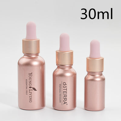 Botella Gotero de Vidrio Ámbar Rose Gold - Frasco Vacío para Aceites Esenciales y Cosméticos DIY - Image 7