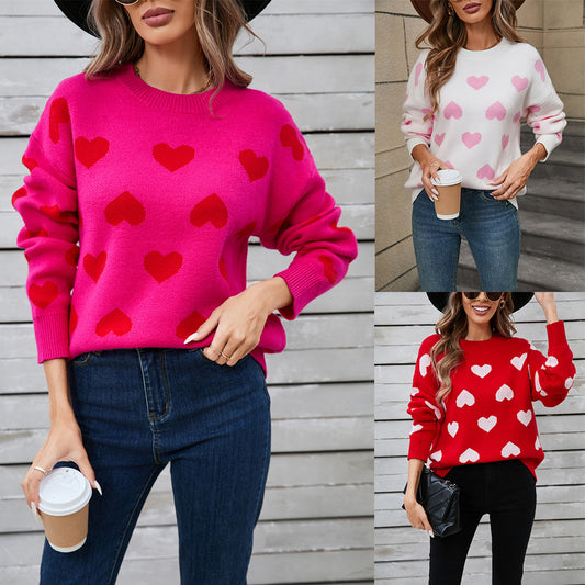 Suéter Corazón para Mujer Talla Grande - Perfecto para San Valentín