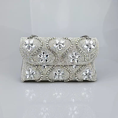 Bolso de Noche Elegante con Incrustaciones de Diamantes para Eventos - Image 3