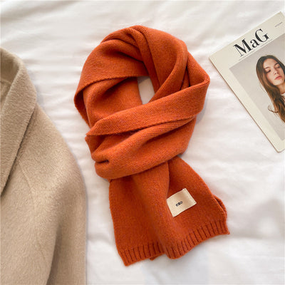 Bufanda Cálida de Color Liso para Otoño e Invierno - Image 19