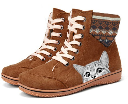 Botas Martin de Cordones con Suela Plana y Lana para Mujer - Image 10