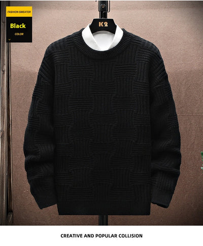 Suéter Básico Manga Larga Cuello Redondo para Hombre - Image 16