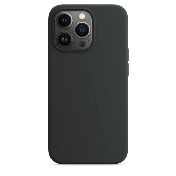 Funda de Silicona Líquida con Bordes Rectos para Teléfono