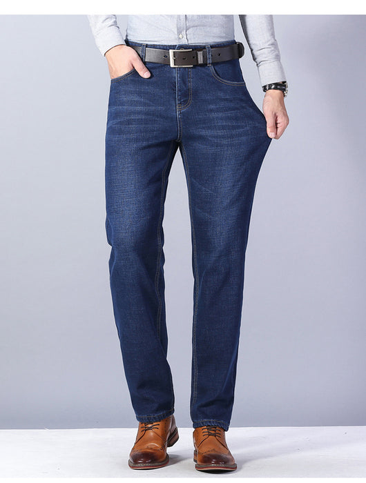 Pantalones Vaqueros Térmicos Gruesos para Hombre - Abrigo Invierno - Image 2
