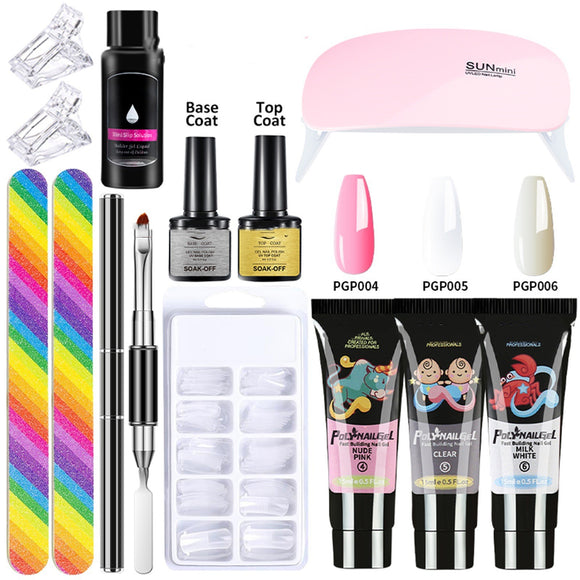 Set de 13 Piezas de Pegamento Cristal para Uñas Extendidas
