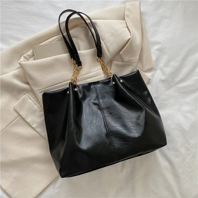 Bolsa Tote de Gran Capacidad con Cadena de Hombro - Diseño Suave Premium - Image 6