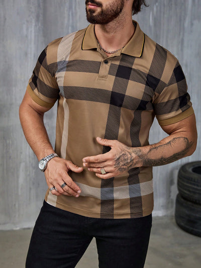 Camisa Casual Estampada para Hombre con Cuello de Solapa - Image 10