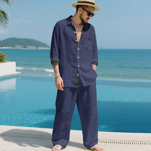 Conjunto de Lino para Hombre: Camisa y Pantalón - Image 28