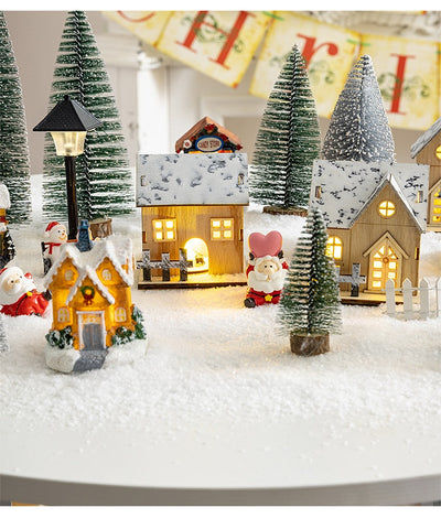 Adorno Navideño Cabaña Luminosa con Paisaje en Miniatura - Image 19
