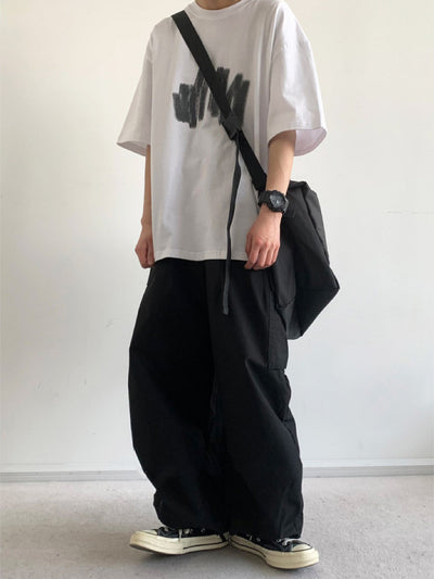 Pantalones de Trabajo Retro Estilo Japonés Sueltos y Anchos - Image 5