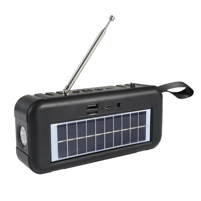 Linterna Solar con Radio, Bluetooth y Almacenamiento USB - Image 4